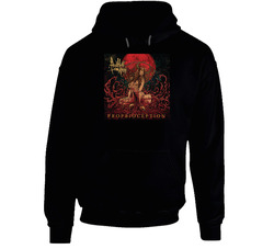 And Hell Followed With Proprioception Black Hooded Sweatshirt Hoodie And Hell Followed With Proprioception Black Hooded Sweatshirt Hoodie