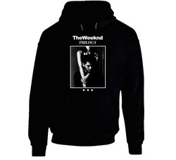 Trilogy Weeknd Black Black Hooded Sweatshirt Hoodie Trilogy Weeknd Black Black Hooded Sweatshirt Hoodie