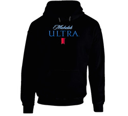 Hot Styke Michelob Ultra Beer Black Hooded Sweatshirt Hoodie Hot Styke Michelob Ultra Beer Black Hooded Sweatshirt Hoodie