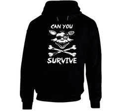 Can You Survive Foxy Black Hooded Sweatshirt Hoodie Can You Survive Foxy Black Hooded Sweatshirt Hoodie