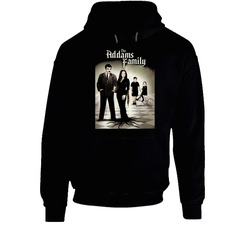 The Addams Family Tv Show Black Hooded Sweatshirt Hoodie The Addams Family Tv Show Black Hooded Sweatshirt Hoodie
