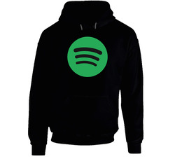 Spotify Black Hooded Sweatshirt Hoodie Spotify Black Hooded Sweatshirt Hoodie