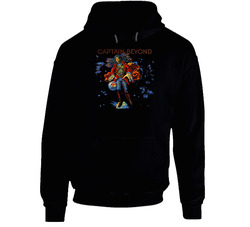 Captain Beyond Logo Tee Black Hooded Sweatshirt Hoodie Captain Beyond Logo Tee Black Hooded Sweatshirt Hoodie