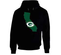 Green Bay - California Black Hooded Sweatshirt Hoodie Green Bay - California Black Hooded Sweatshirt Hoodie