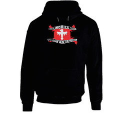 Mobile Infantry Starship Troopers Black Hooded Sweatshirt Hoodie Mobile Infantry Starship Troopers Black Hooded Sweatshirt Hoodie