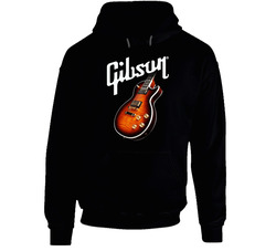 Gibson 1 Black Hooded Sweatshirt Hoodie Gibson 1 Black Hooded Sweatshirt Hoodie