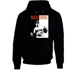 Major League Wild Thing Movie Black Hooded Sweatshirt Hoodie Major League Wild Thing Movie Black Hooded Sweatshirt Hoodie