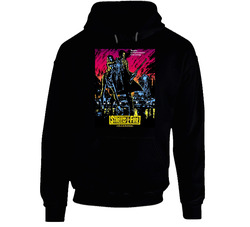 Streets Of Fire Movie Poster Lane Pare Black Hooded Sweatshirt Hoodie Streets Of Fire Movie Poster Lane Pare Black Hooded Sweatshirt Hoodie