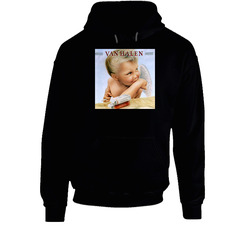 Baby Angel Van Halen Album Black Hooded Sweatshirt Hoodie Baby Angel Van Halen Album Black Hooded Sweatshirt Hoodie