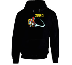 Megaman Video Game Zero Reploid Black Hooded Sweatshirt Hoodie Megaman Video Game Zero Reploid Black Hooded Sweatshirt Hoodie