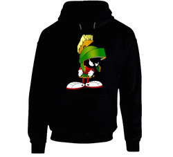 Marvin The Martian Black Hooded Sweatshirt Hoodie Marvin The Martian Black Hooded Sweatshirt Hoodie
