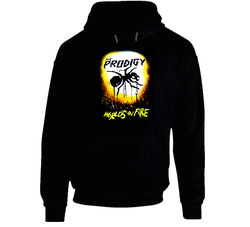 The Prodigy Worlds On Fire Black Hooded Sweatshirt Hoodie The Prodigy Worlds On Fire Black Hooded Sweatshirt Hoodie