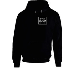 Love Yourself (peyton) Black Hooded Sweatshirt Hoodie Love Yourself (peyton) Black Hooded Sweatshirt Hoodie