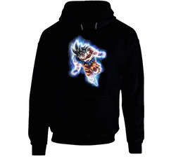 Goku Ultra Instinct Dragon Ball Super Black Hooded Sweatshirt Hoodie Goku Ultra Instinct Dragon Ball Super Black Hooded Sweatshirt Hoodie