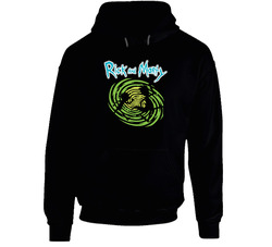 Rick Morty Space Black Hooded Sweatshirt Hoodie Rick Morty Space Black Hooded Sweatshirt Hoodie