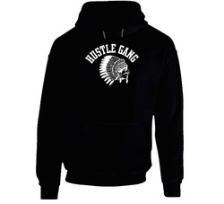 New Hustle Gang Logo T All Size Black Hooded Sweatshirt Hoodie New Hustle Gang Logo T All Size Black Hooded Sweatshirt Hoodie