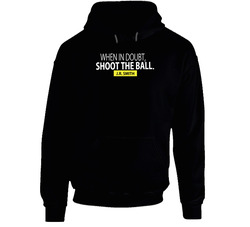 J.r. Smith When In Doubt Shoot The Ball Basketball Cleveland Cavs Trade Fan Black Hooded Sweatshirt Hoodie J.r. Smith When In Doubt Shoot The Ball Basketball Cleveland Cavs Trade Fan Black Hooded Sweatshirt Hoodie