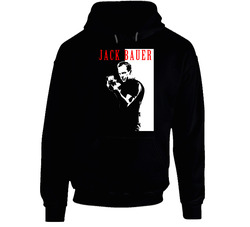 Jack Bauer Scarface Black Hooded Sweatshirt Hoodie Jack Bauer Scarface Black Hooded Sweatshirt Hoodie