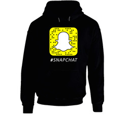 Snapchat Black Black Hooded Sweatshirt Hoodie Snapchat Black Black Hooded Sweatshirt Hoodie