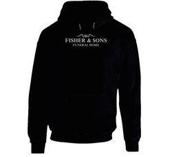 Fisher And Sons Funeral Home Six Feet Under Black Hooded Sweatshirt Hoodie Fisher And Sons Funeral Home Six Feet Under Black Hooded Sweatshirt Hoodie