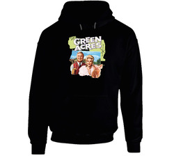 Green Acres Black Hooded Sweatshirt Hoodie Green Acres Black Hooded Sweatshirt Hoodie