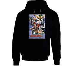 Mobile Suit Gundam Anime Tv Show Cool Fan Black Hooded Sweatshirt Hoodie Mobile Suit Gundam Anime Tv Show Cool Fan Black Hooded Sweatshirt Hoodie