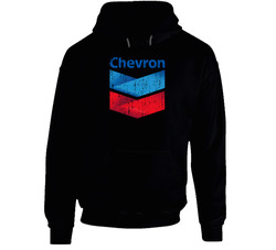 Chevron Brand Name Vehical Fluids Cool Black Hooded Sweatshirt Hoodie Chevron Brand Name Vehical Fluids Cool Black Hooded Sweatshirt Hoodie