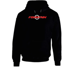 Fountain Power Boats Speed Performance Logo Black Hooded Sweatshirt Hoodie Fountain Power Boats Speed Performance Logo Black Hooded Sweatshirt Hoodie