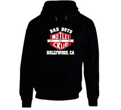 Montle Crue Bad Boys Black Hooded Sweatshirt Hoodie Montle Crue Bad Boys Black Hooded Sweatshirt Hoodie