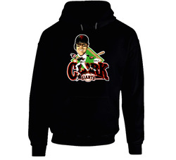 Will Clark Retro Baseball Caricature Black Hooded Sweatshirt Hoodie Will Clark Retro Baseball Caricature Black Hooded Sweatshirt Hoodie