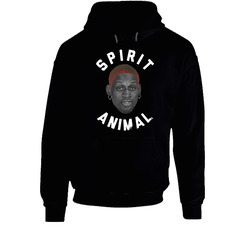 Dennis Rodman Spirit Animal Chicago Basketball Fan V3 Black Hooded Sweatshirt Hoodie Dennis Rodman Spirit Animal Chicago Basketball Fan V3 Black Hooded Sweatshirt Hoodie