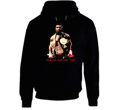 Ferocious Iron Mike Tyson Boxer Sports Black Hooded Sweatshirt Hoodie Ferocious Iron Mike Tyson Boxer Sports Black Hooded Sweatshirt Hoodie