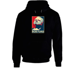 Rob Ford Crack Hope Style Black Hooded Sweatshirt Hoodie Rob Ford Crack Hope Style Black Hooded Sweatshirt Hoodie