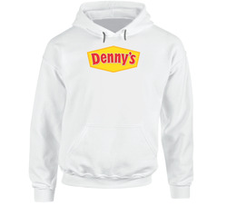 Denny's Corporation Nasdaq Company Logo Employee Fan Hooded Sweatshirt Hoodie Denny's Corporation Nasdaq Company Logo Employee Fan Hooded Sweatshirt Hoodie