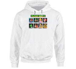Mario Cart 64 Select Player Video Game Hooded Sweatshirt Hoodie Mario Cart 64 Select Player Video Game Hooded Sweatshirt Hoodie