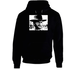 Clint Eastwood Man With No Name Western Hooded Sweatshirt Hoodie Clint Eastwood Man With No Name Western Hooded Sweatshirt Hoodie
