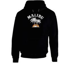 Malibu Rum Cocktail Party Drinking California Beach Alcohol Logo Hooded Sweatshirt Hoodie Malibu Rum Cocktail Party Drinking California Beach Alcohol Logo Hooded Sweatshirt Hoodie