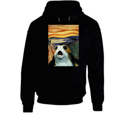 Star Wars Porg Scream Parody Painting Hooded Sweatshirt Hoodie Star Wars Porg Scream Parody Painting Hooded Sweatshirt Hoodie
