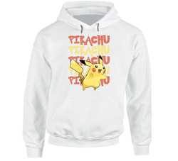 Pikachu Pokemon Character Fan Hooded Sweatshirt Hoodie Pikachu Pokemon Character Fan Hooded Sweatshirt Hoodie