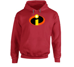 The Incredibles Logo Halloween Costume Hooded Sweatshirt Hoodie The Incredibles Logo Halloween Costume Hooded Sweatshirt Hoodie