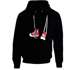 Red Converse Shoes Hooded Sweatshirt Hoodie Red Converse Shoes Hooded Sweatshirt Hoodie