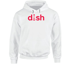 Dish Network Corporation Nasdaq Company Logo Employee Fan Hooded Sweatshirt Hoodie Dish Network Corporation Nasdaq Company Logo Employee Fan Hooded Sweatshirt Hoodie