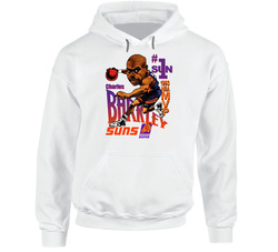 Charles Barkley Retro Basketball Caricature Hooded Sweatshirt Hoodie Charles Barkley Retro Basketball Caricature Hooded Sweatshirt Hoodie