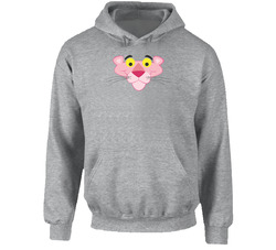 The Pink Panther Character Face Fan Hooded Sweatshirt Hoodie