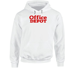 Office Depot Inc Nasdaq Company Logo Employee Fan Hooded Sweatshirt Hoodie Office Depot Inc Nasdaq Company Logo Employee Fan Hooded Sweatshirt Hoodie