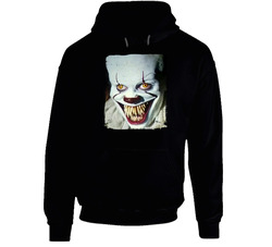 Pennywise Scary Smile Halloween It Movie Fan Hooded Sweatshirt Hoodie Pennywise Scary Smile Halloween It Movie Fan Hooded Sweatshirt Hoodie