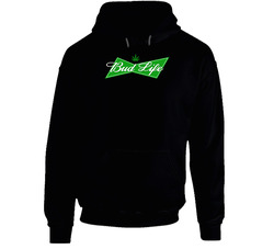 Bud Life Budweiser Budlight Logo Parody Weed Marijuana Pot Head Smoker Drinking Hooded Sweatshirt Hoodie Bud Life Budweiser Budlight Logo Parody Weed Marijuana Pot Head Smoker Drinking Hooded Sweatshirt Hoodie