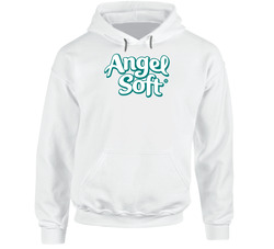 Angel Soft Toilet Paper Company Logo Hooded Sweatshirt Hoodie Angel Soft Toilet Paper Company Logo Hooded Sweatshirt Hoodie