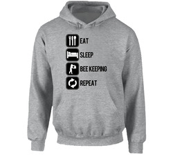 Eat Sleep Bee Keeping Repeat Sport Silhouette Hooded Sweatshirt Hoodie Eat Sleep Bee Keeping Repeat Sport Silhouette Hooded Sweatshirt Hoodie