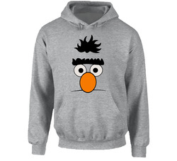 Bert Sesame Street Face Funny Joke Hooded Sweatshirt Hoodie Bert Sesame Street Face Funny Joke Hooded Sweatshirt Hoodie